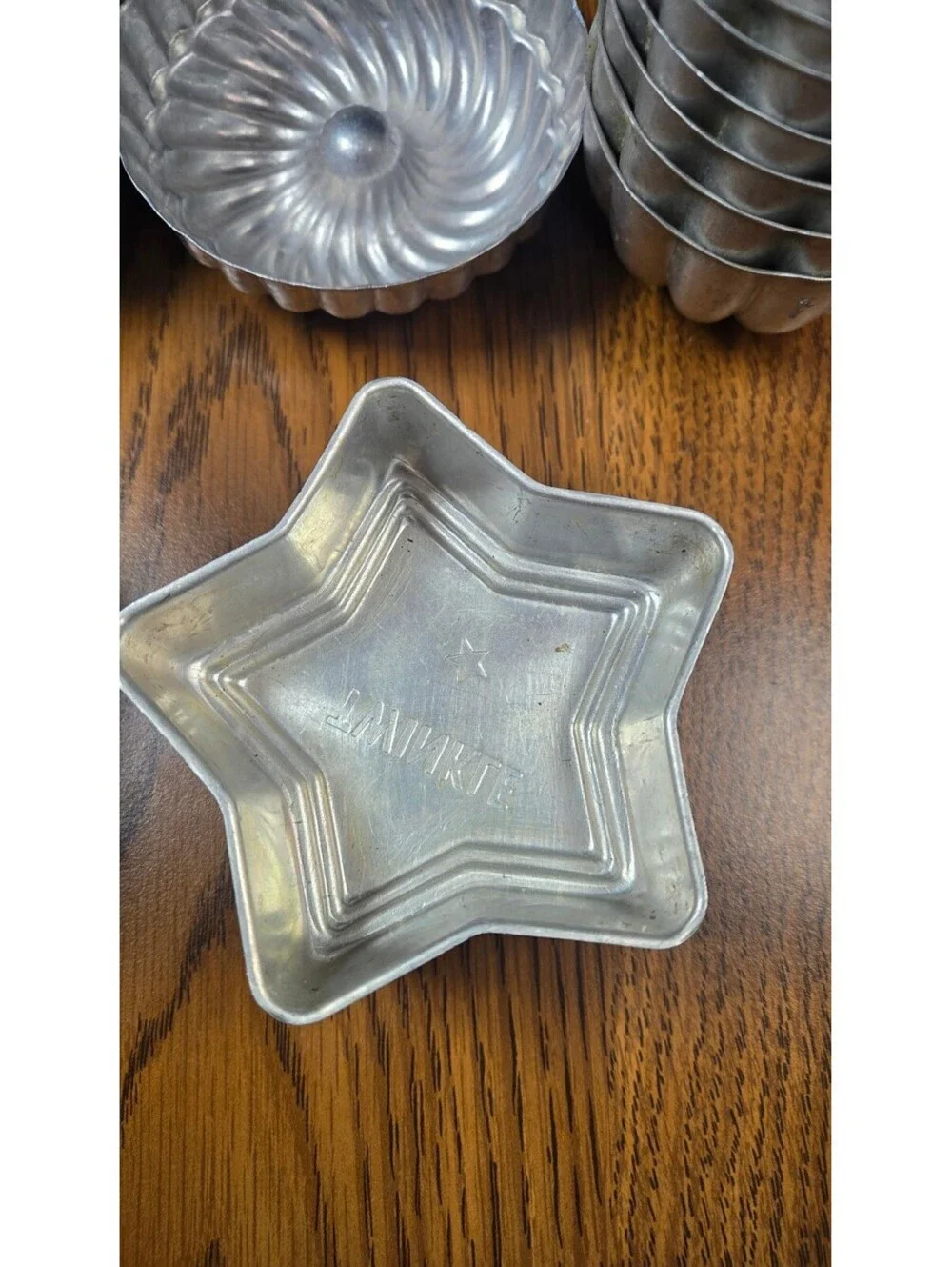 Vintage Aluminum Baking Molds Set - Various Shapes